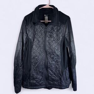 🖤 Champion Quilted Softshell Fleece Jacket – Black (XL/1X)